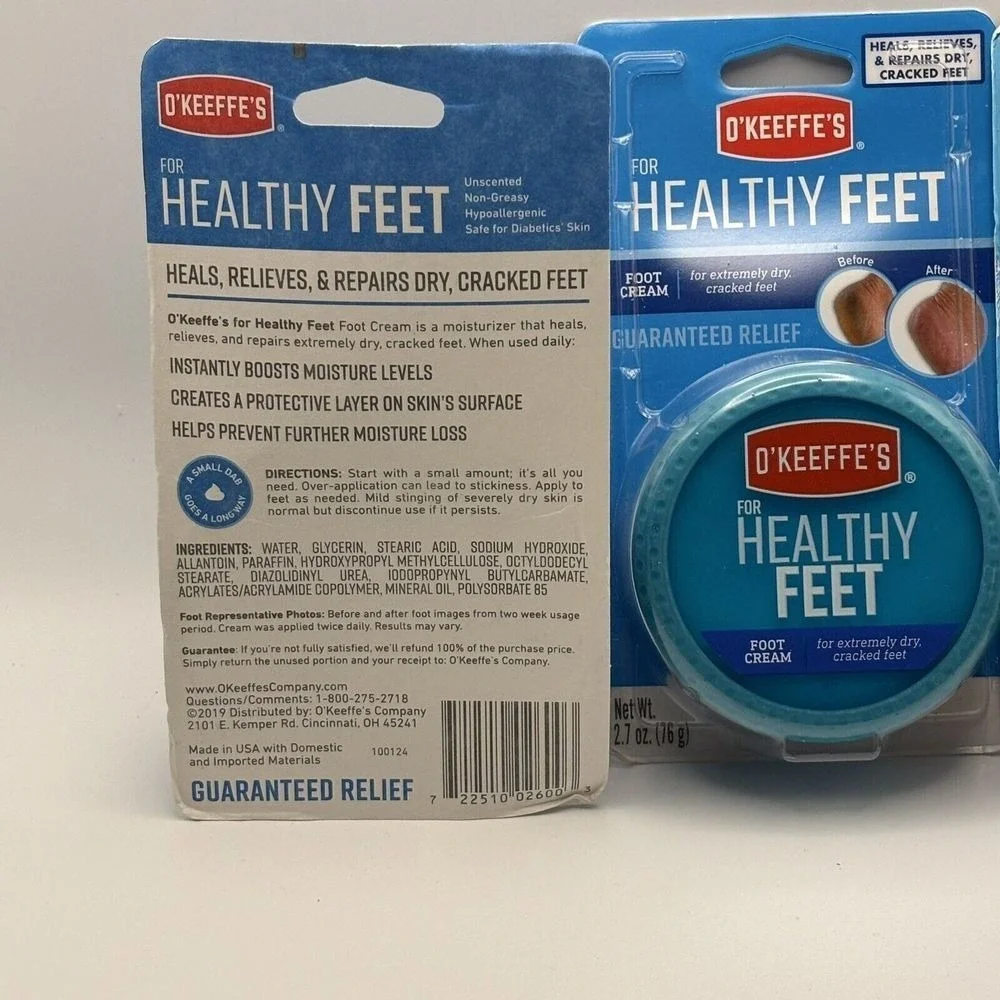 O'Keeffe's for Healthy Feet Daily Foot Cream for Dry, Crack & Split Feet - Qty 3